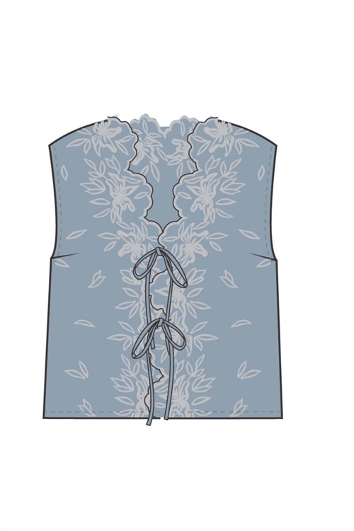 NUÉ NOTES JESSE VEST MUTED DENIM